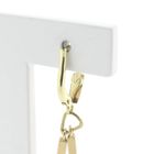 Image 4 of Two-tone gold long bar earrings