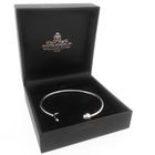 Image 8 of Pandora Moments Open Bangle; Silver; Moon and Stars | Ø 65mm