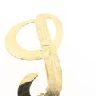 Image 3 of Gold letter brooch; letter I