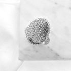 Image 2 of White gold cocktail ring with diamonds 0.90 ct.