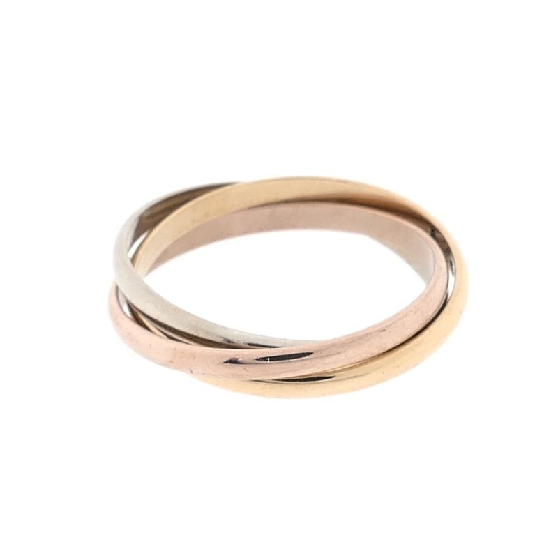 Image 3 of Tricolor gold trinity ring