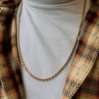 Image 9 of Solid gold anchor link chain | 68 cm