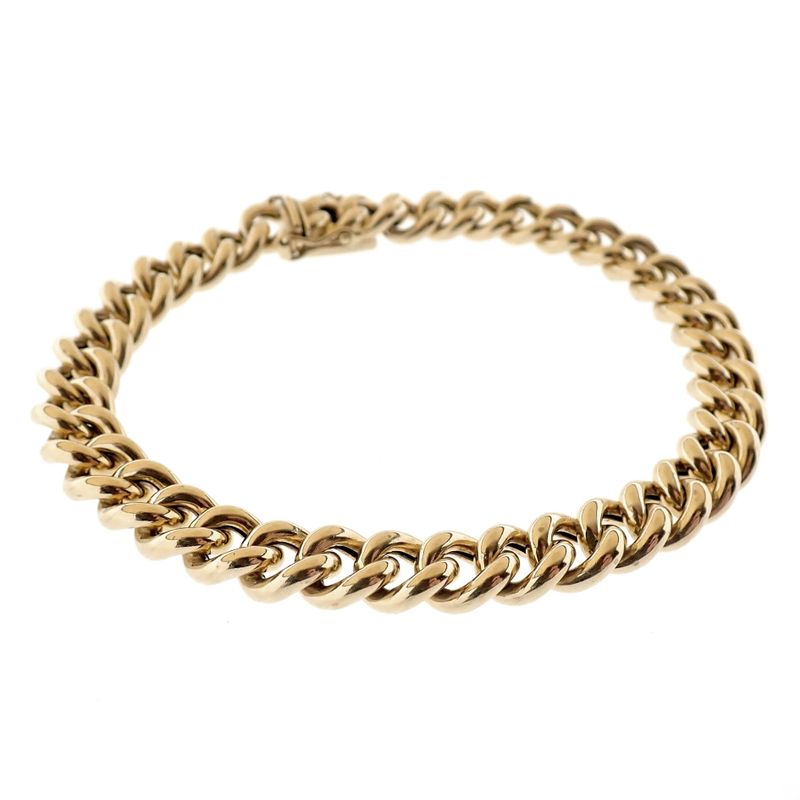 Image 6 of Solid gold gourmet link bracelet | 20 cm