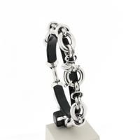 Monzario Silver Fantasy Link Bracelet