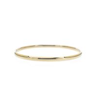 Gold smooth slave bracelet | Ø 60 mm