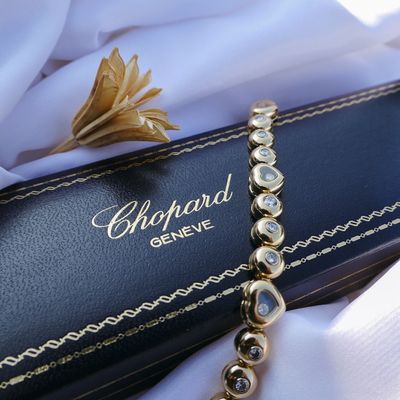 Image 2 of Chopard gold bracelet with diamonds; 1.98 ct.