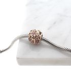 Image 2 of Pandora Moments openwork charm; Rose gold plated; Pink Daisies