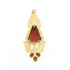 Image 3 of Antique gold pendant with blood coral