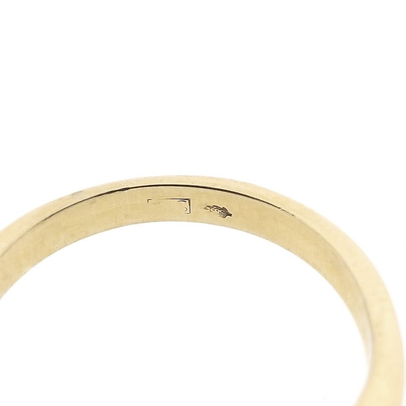 Image 4 of Gold ring with sapphire and diamond | 0.30 ct.