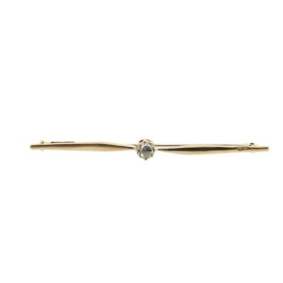 Image 1 of Gold brooch with Antwerp rose diamond 0.10 ct. | Vintage