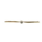 Image 1 of Gold brooch with Antwerp rose diamond 0.10 ct. | Vintage