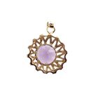 Image 3 of Gold pendant with large amethyst