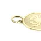 Image 8 of Gold zodiac sign pendant; Cancer