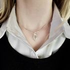 Image 2 of Silver necklace with fixed pendant