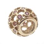 Image 5 of Pandora charm; Gold; Pink Stones