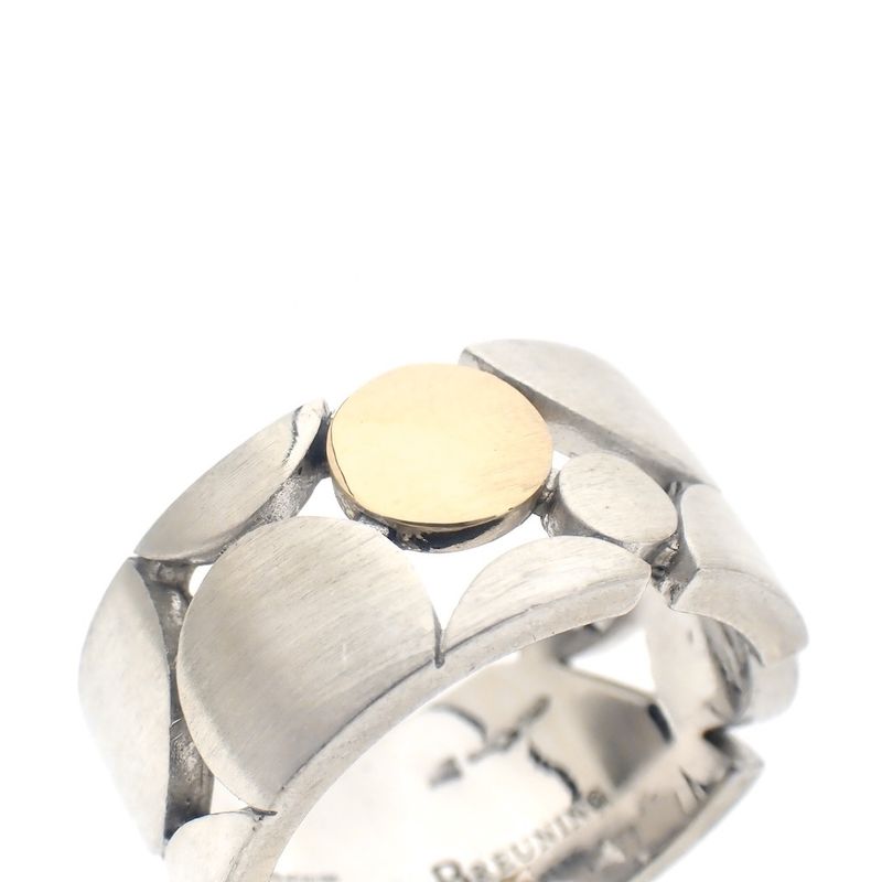 Image 3 of Silver ring with gold circle | Breuning