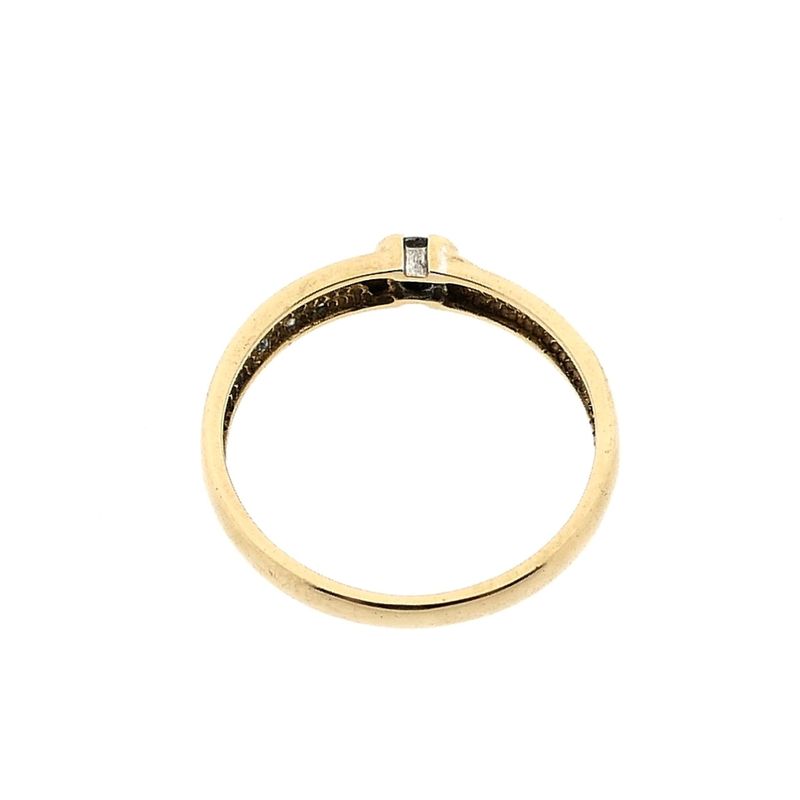 Image 5 of Yellow Gold Diamond Ring; 0.10 ct; 14 Karat; Size 17