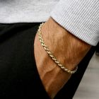 Image 12 of Gold Twisted Link Bracelet; 14 karat; 20.5 cm