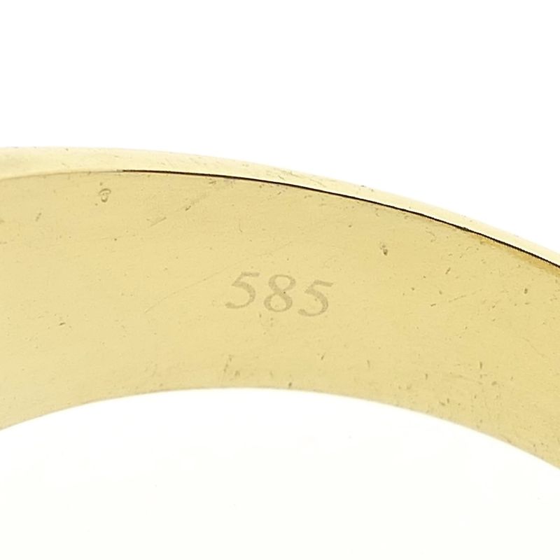 Image 8 of Two-tone gold men's ring with zirconia