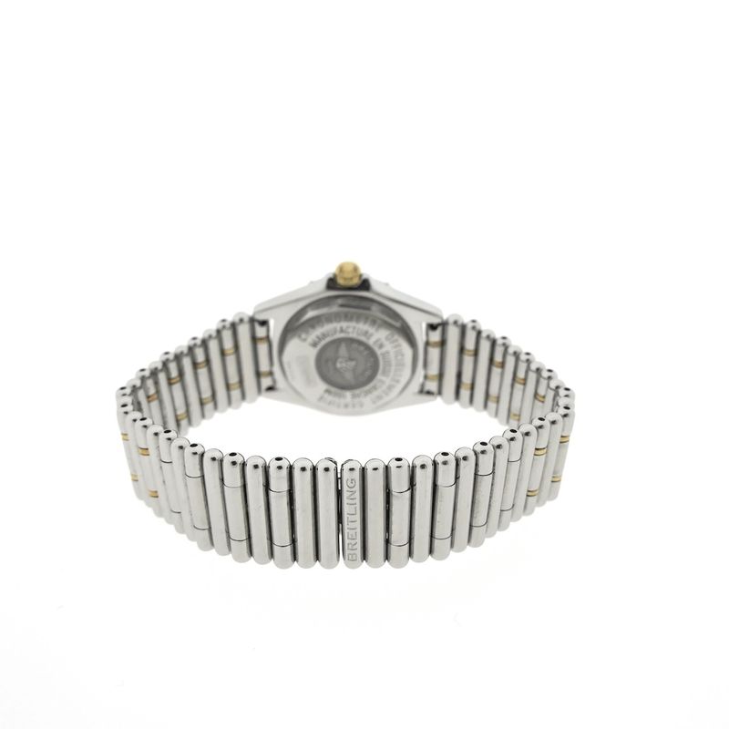 Image 12 of Breitling Callistino 'Mother of Pearl' B72345; 18k gold/steel women's watch