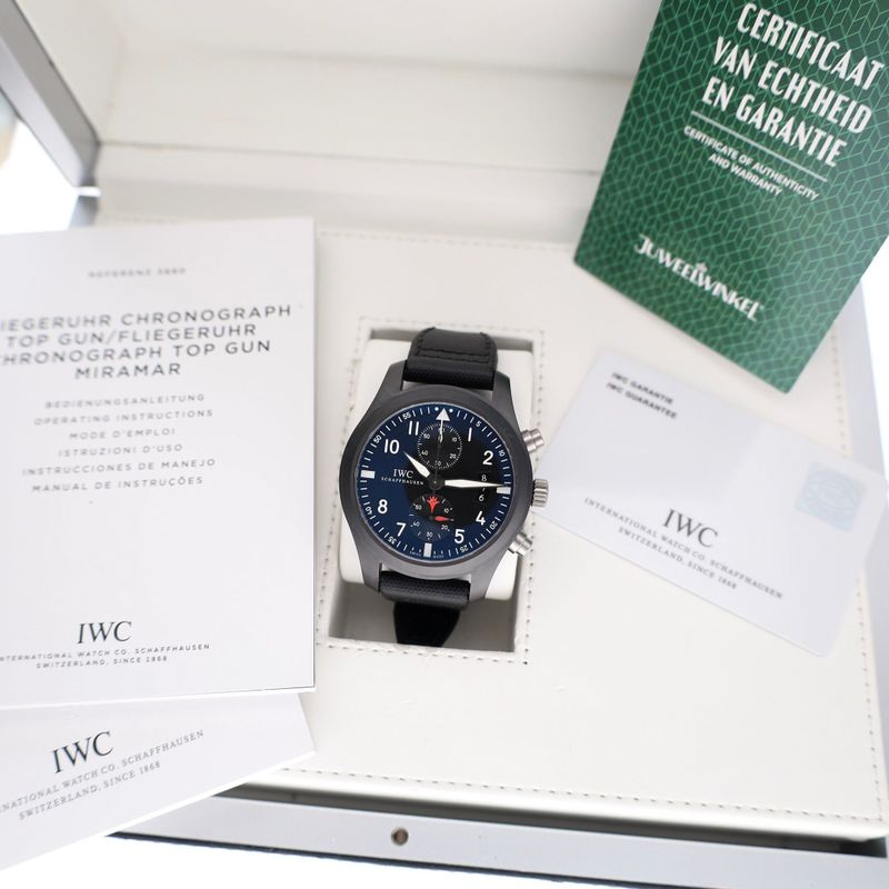 Image 2 of IWC Pilot's Watch 'Top-Gun' Chronograph IW388001; Automatic Men's Watch