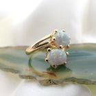 Image 3 of Gold ring with white opal | Toi et moi