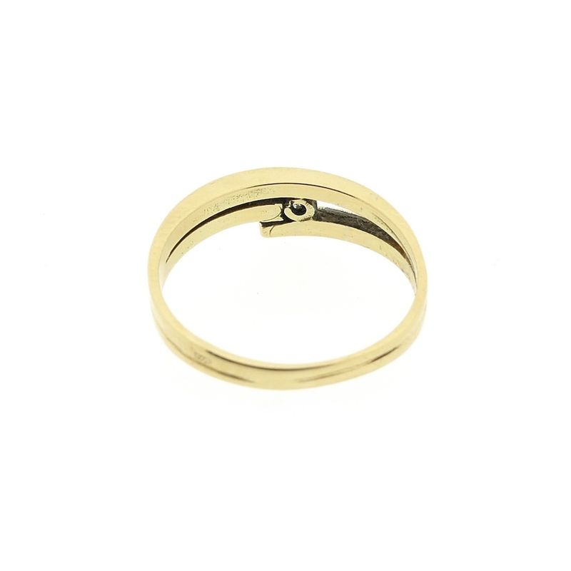 Image 5 of Gold subtle ring with zirconia