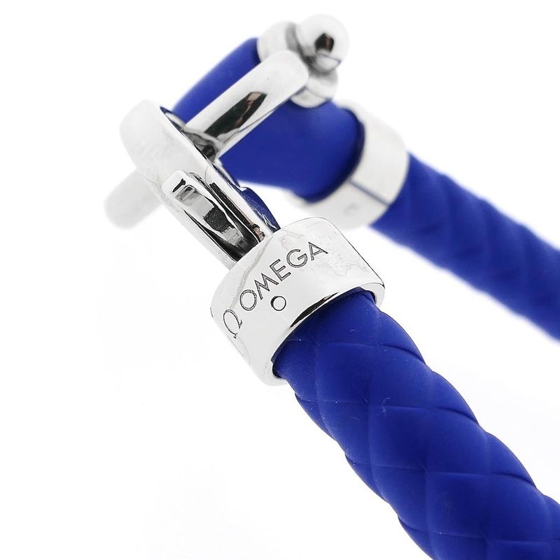 Image 6 of Omega Sailing Bracelet; Fresh Blue; Rubber; XL 23 cm