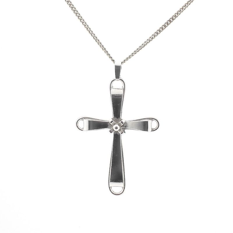 Image 3 of Silver pendant of a large cross