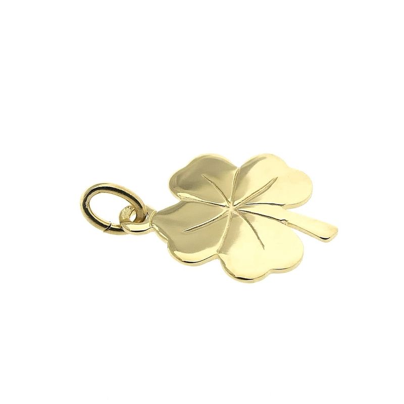 Image 3 of Gold pendant of a four-leaf clover