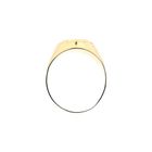 Image 4 of Gold men's pinky ring with heart engraving