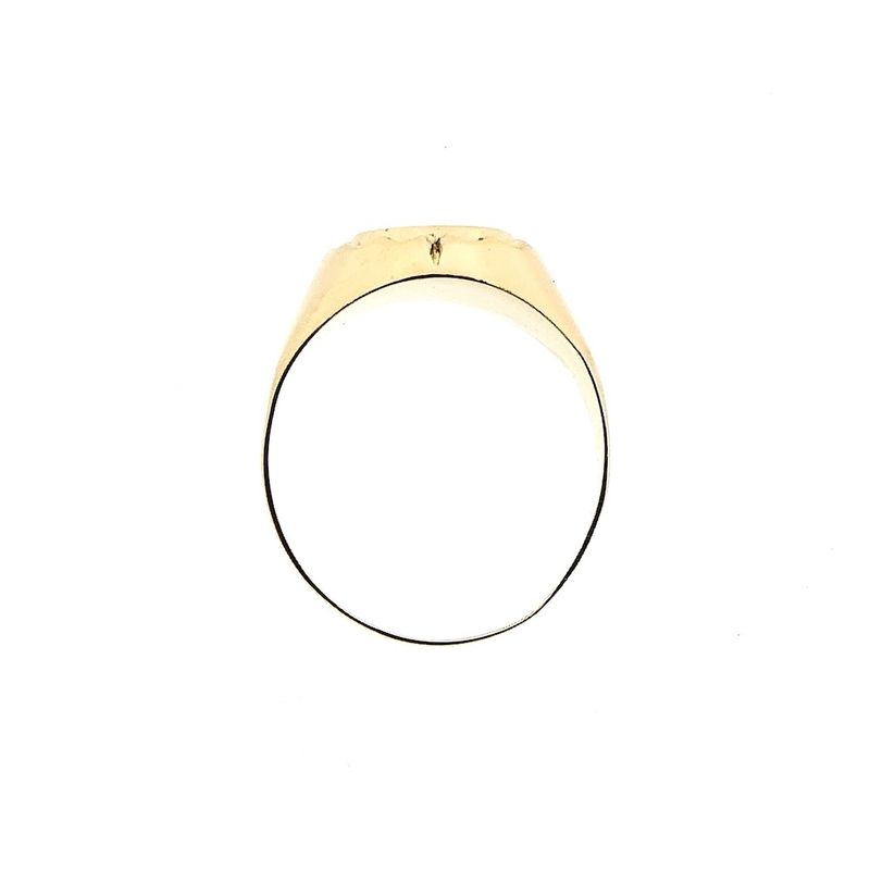 Image 4 of Gold men's pinky ring with heart engraving