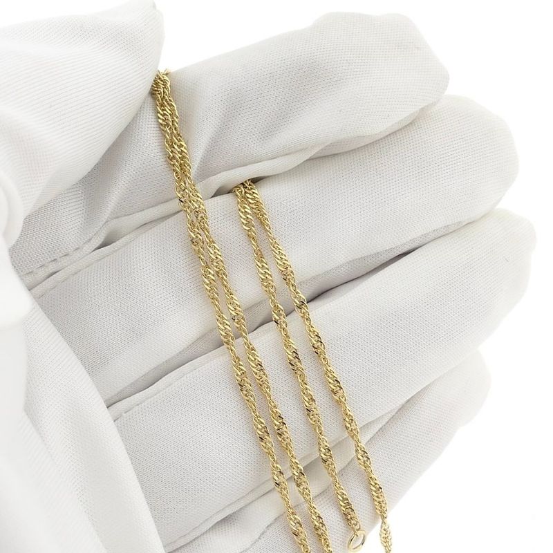 Image 7 of Gold Singapore link chain