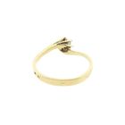 Image 6 of Golden solitaire ring with zirconia