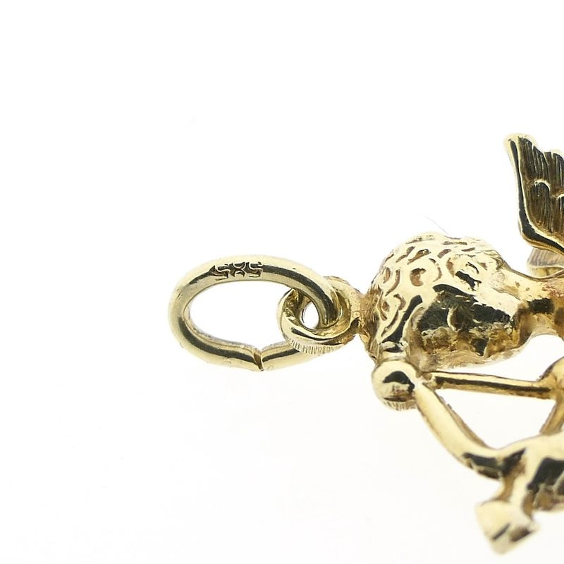 Image 4 of Gold cupid pendant