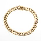 Image 1 of Solid gold gourmet link bracelet | 20 cm
