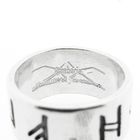Image 4 of Silver ring with runic script