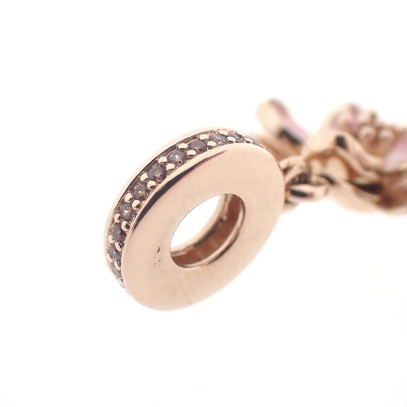 Image 7 of Pandora Moments dangling charm; Rose gold plated; Hanging Daisy