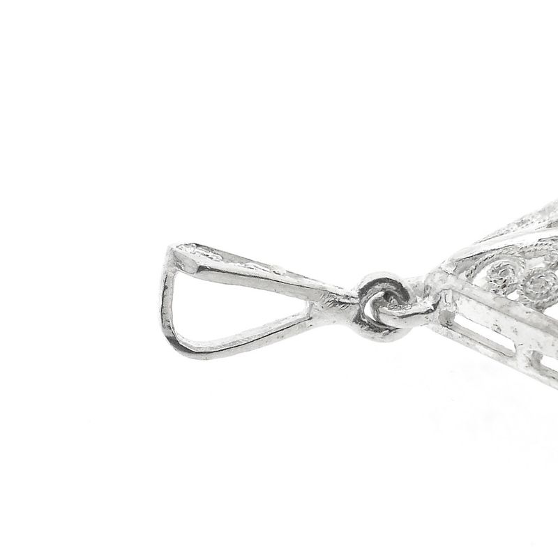 Image 4 of Antique silver pendant with filigree technique