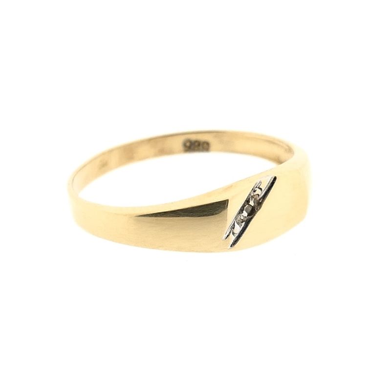 Image 5 of Gold ring with diamond | 0.005 ct.