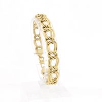 Gold flat Prince of Wales bracelet