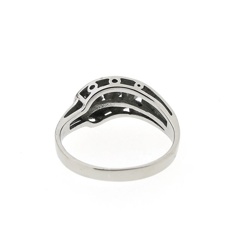 Image 5 of White gold fantasy ring with diamond | 0.06 ct.