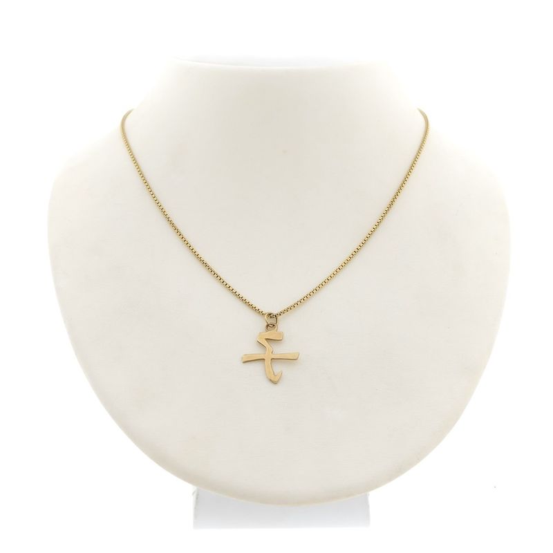 Image 5 of Golden pendant of Chinese horoscope sign; Rat