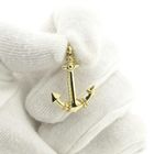 Image 8 of Gold pendant of an anchor with rope