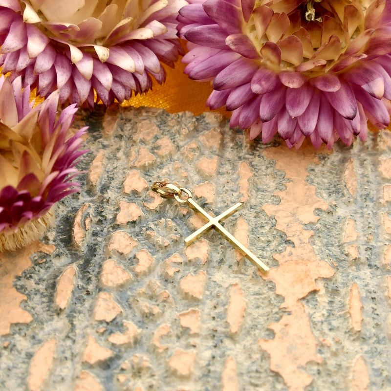 Image 2 of Gold Cross Pendant