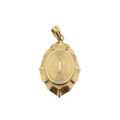 Image 1 of Vintage gold locket pendant with photo | Vintage/antique