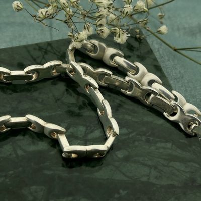 Image 2 of Silver fantasy link chain.