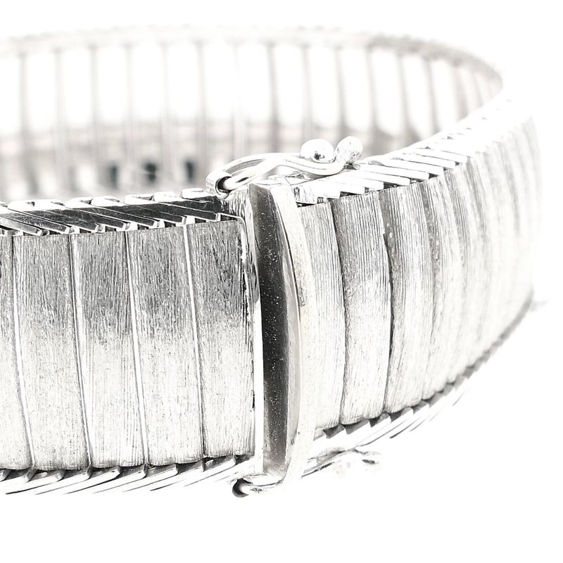 Image 5 of Vintage White Gold Link Bracelet | 19 cm