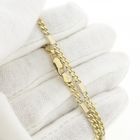 Image 5 of Two-tone gold Figaro link bracelet | 17 cm
