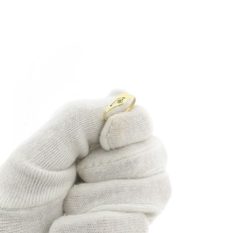 Image 8 of Gold ring with diamond | 0.01 ct.